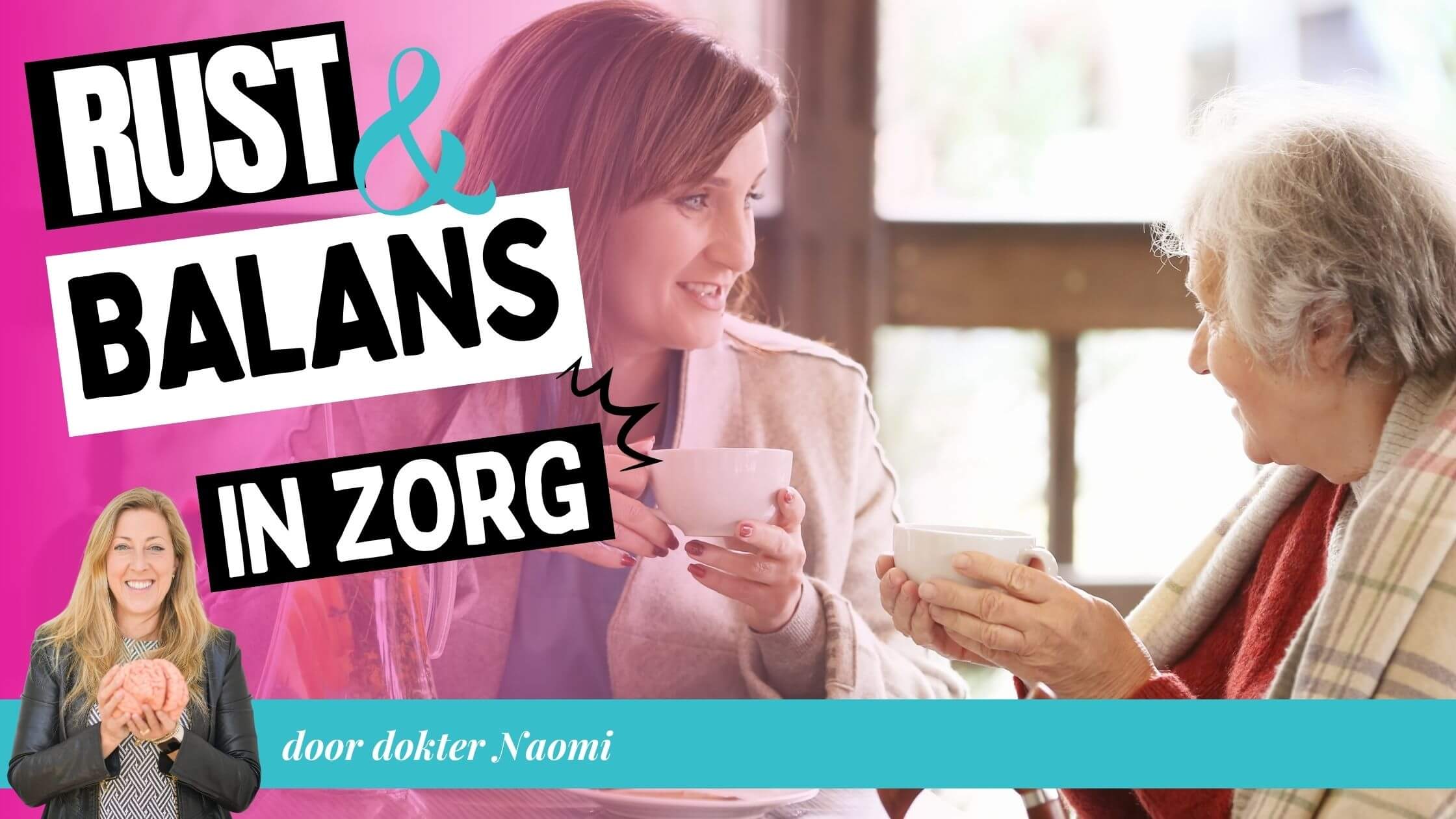  Mantelzorger en naaste delen een rustmoment met thee