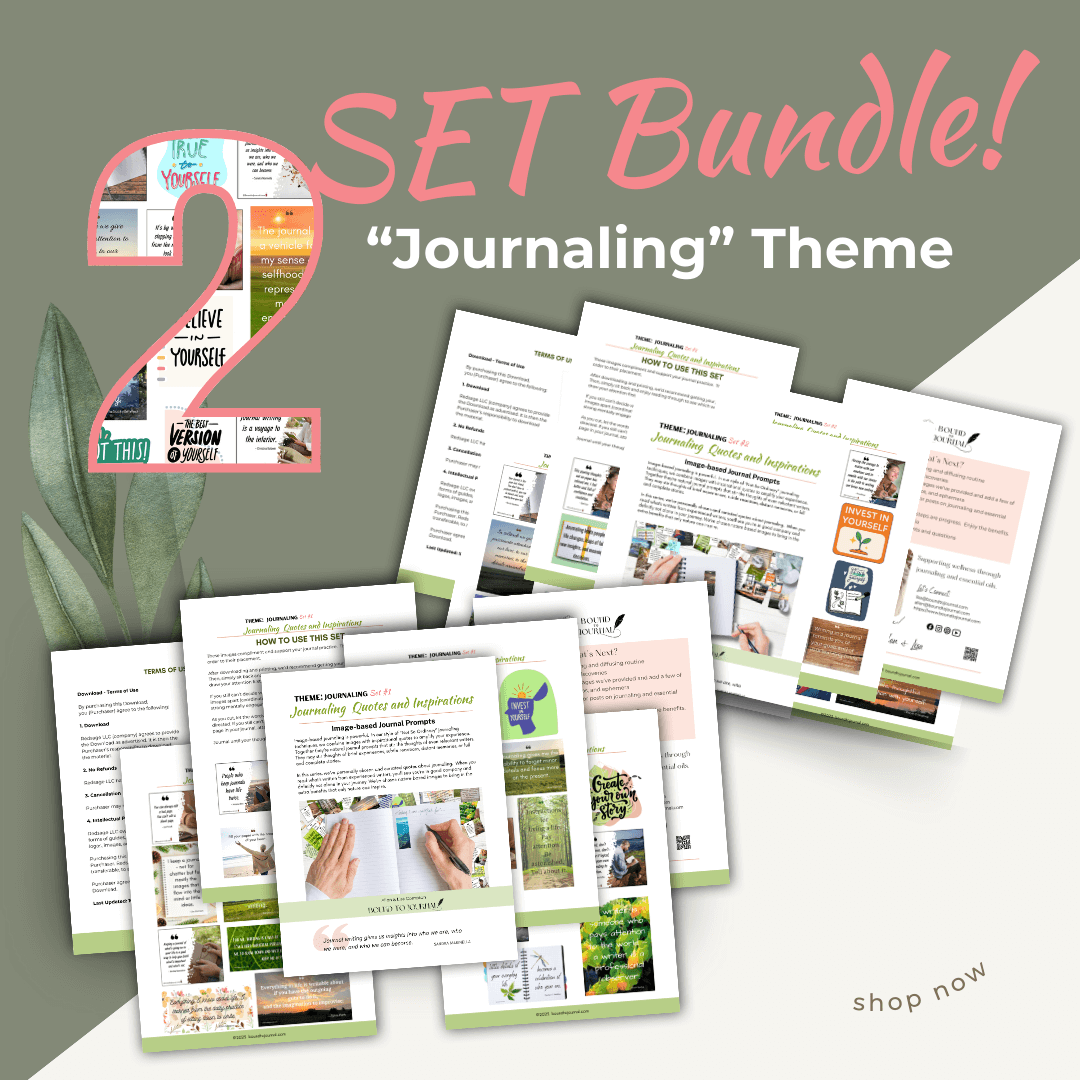 Visual journaling downloadable quotes and inspirations Journaling themed 2 Set Bundle value