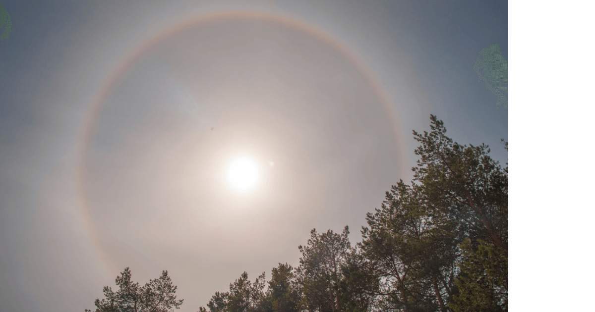 Halo around the sun for post titled Let Weather Folklore Inspire Your Journal Entries