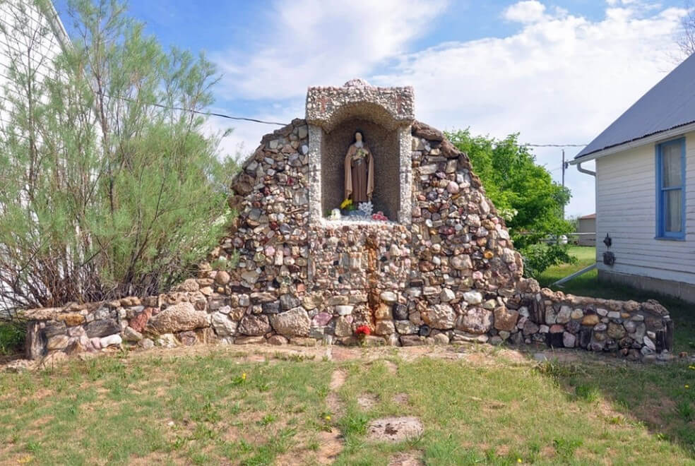 Grotto of St. Martin, SD, for blog post titled Antique Postcard Sparks Sacred Grotto Journaling Adventure