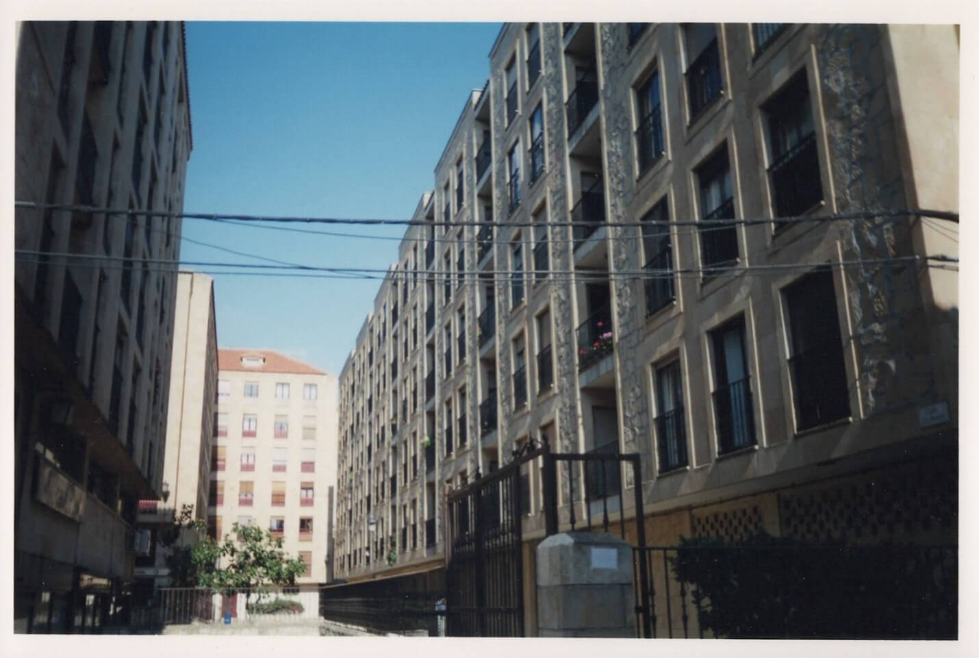  View from a third floor apartment balcony in Spain for a blog post titled Never There Long - a journal series, Iberian Peninsula part 1