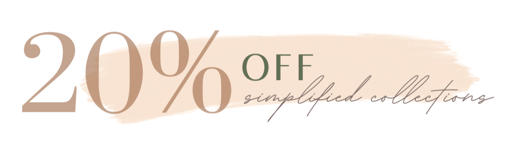 20%Off simplified collections