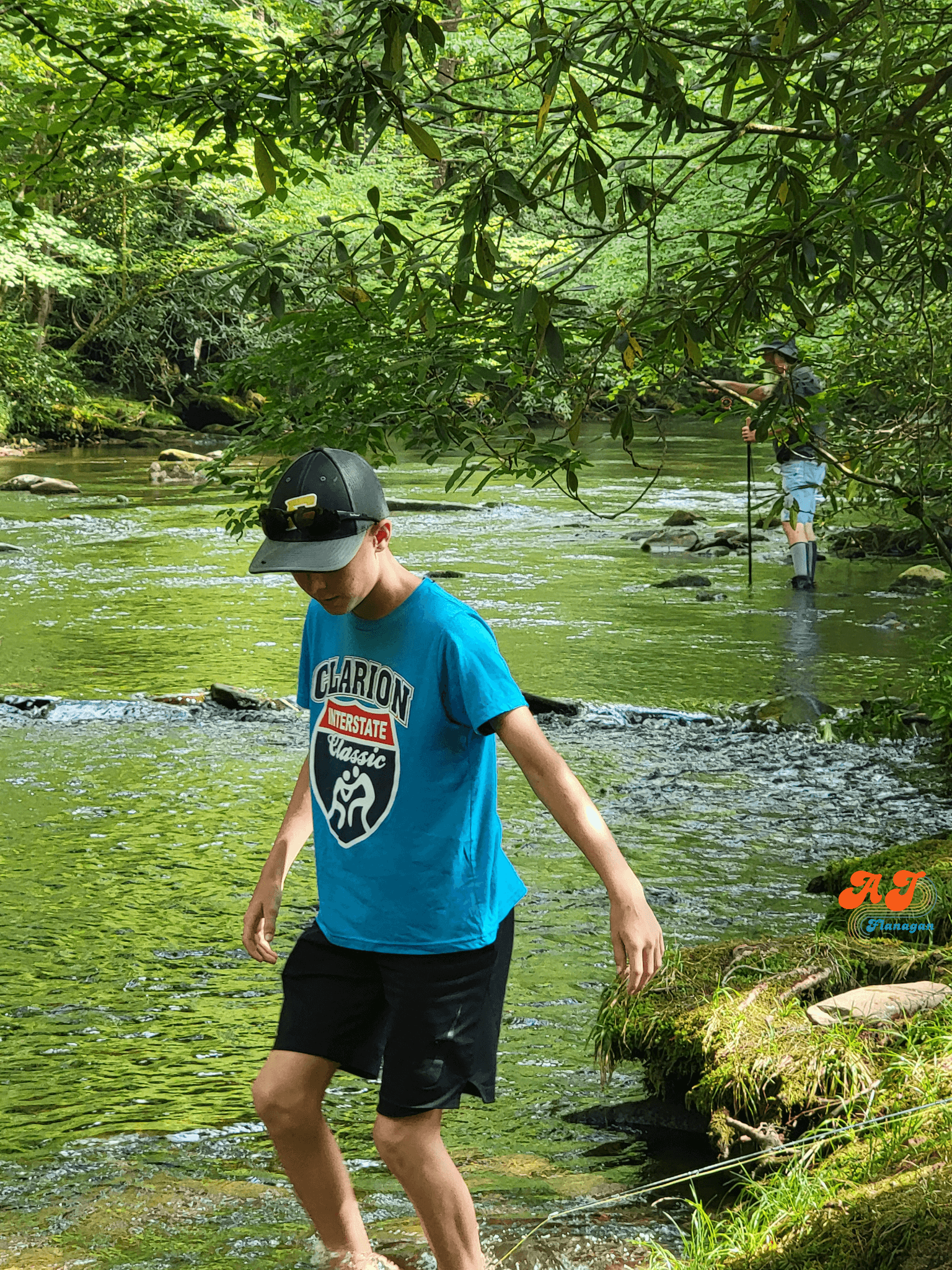  Our grandson's 13th birthday gift: fly fishing in Tennessee