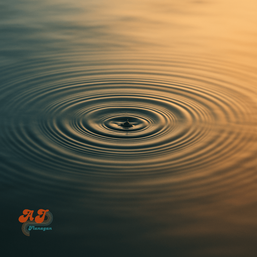  Ripples in a pool of water