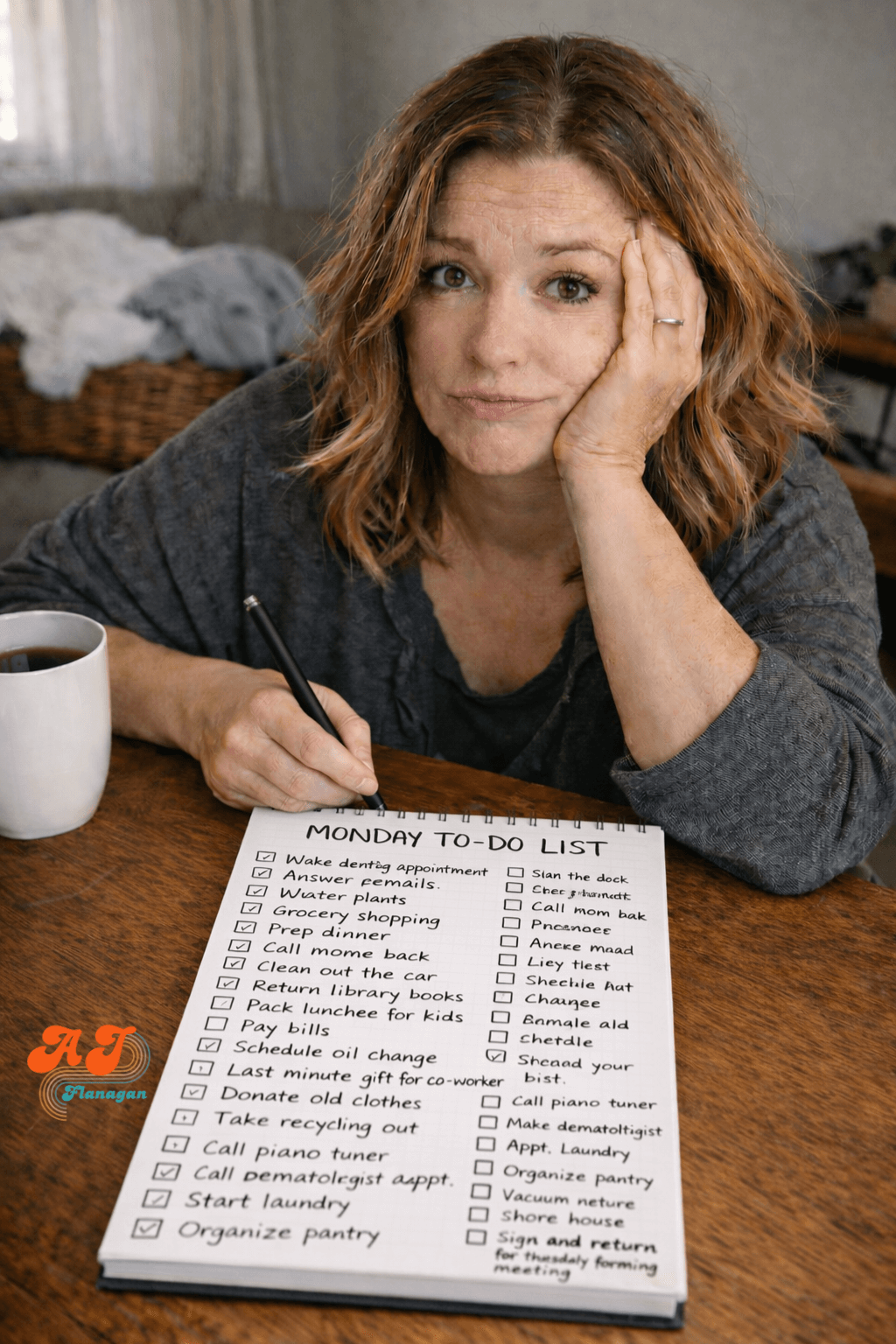  Make a to-do list that has 37 items… and write it like it’s reasonable