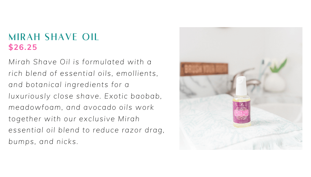 mirah shave oil graphic