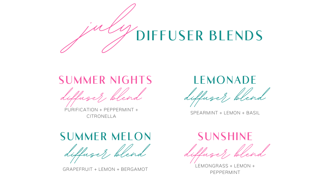 July Diffuser Blend Graphics