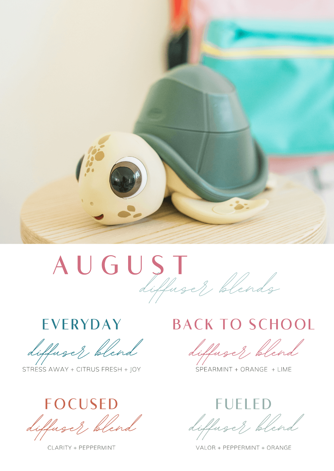  Four August Themed Diffuser Blends Graphic