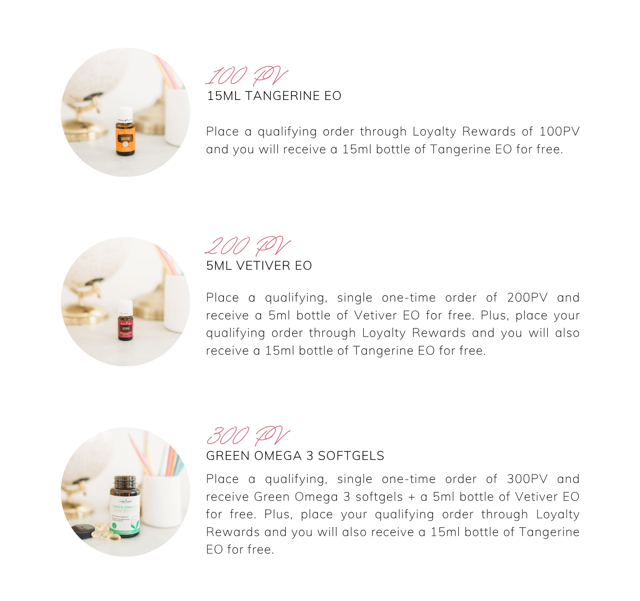  A promotional graphic outlining the gift-with-purchase options for August.