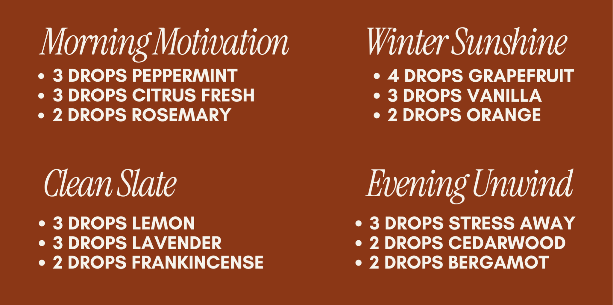  Diffuser Blend Recipes