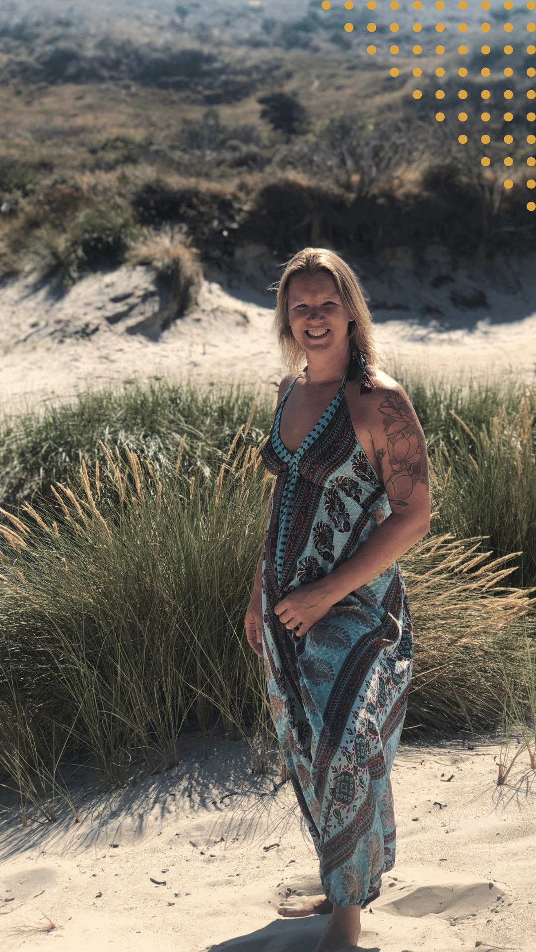  Thuis in je lijf met Nathalie van Nandita; strandfoto