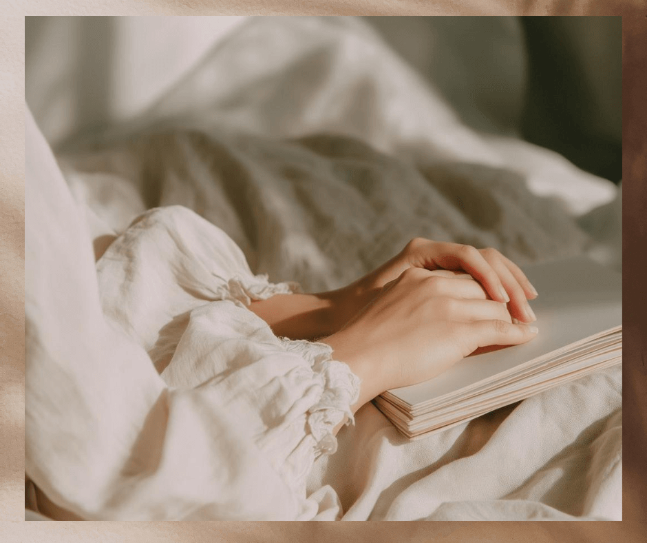 A Morning Image of a woman in bed