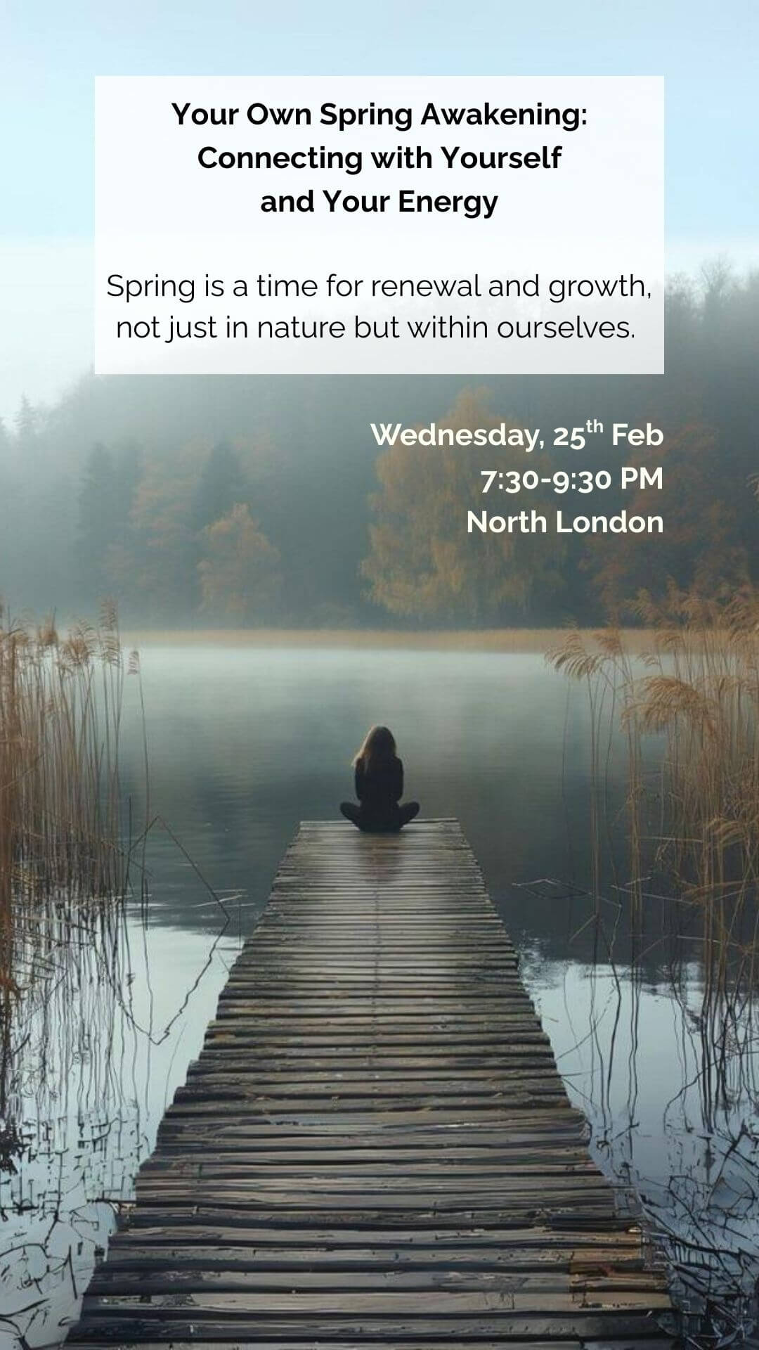 Woman sitting and thinking in nature